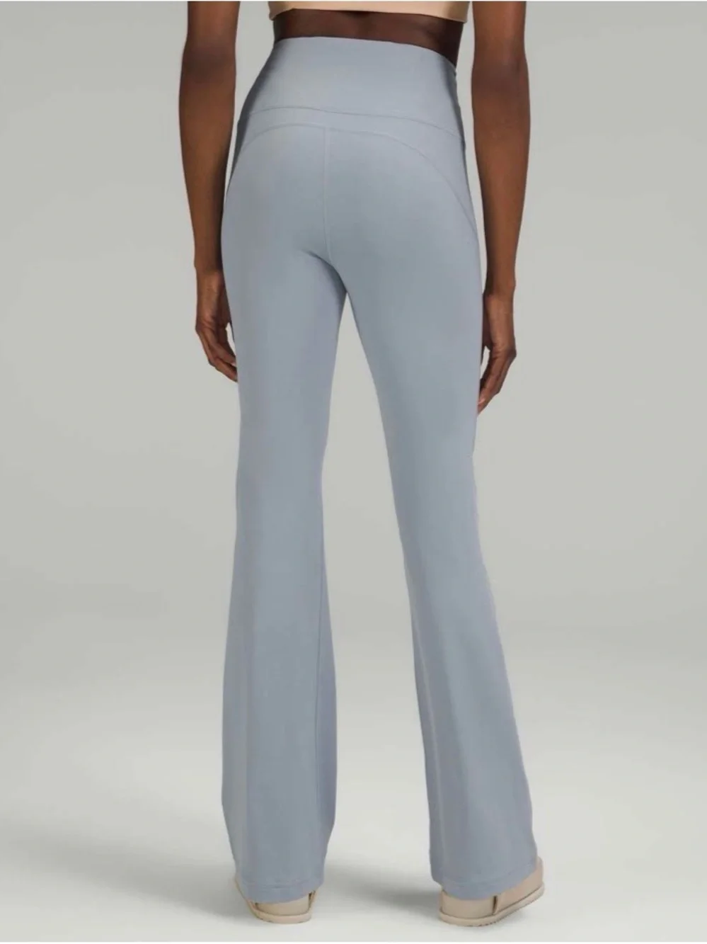 Lululemon Groove Super-High-Rise Flared Pant Nulu Color: Chambray - Light Blue